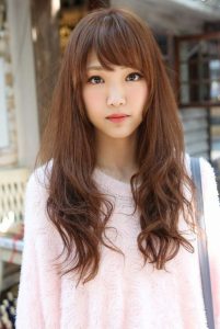 Cute Asian Long Hairstyle with Bangs - Hairstyles Weekly | Long .