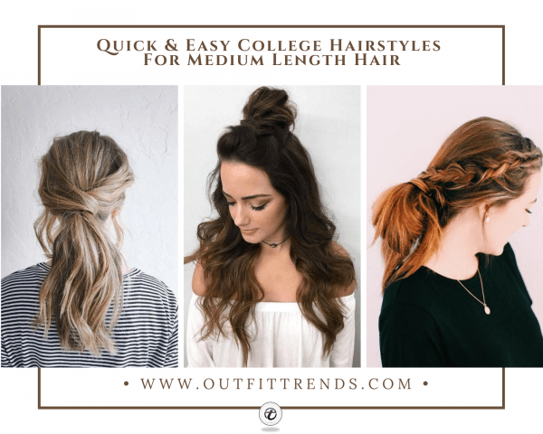 25 Best College Hairstyles for Girls with Medium Length Ha