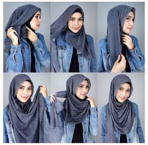 Hijab tutorial. Loose style, works best during hot summer days .