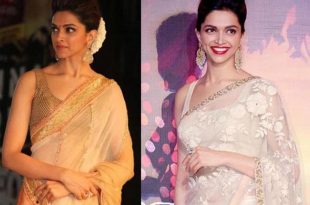 20+ Cute Celebrities Inspired Hairstyles to Wear With Saree .