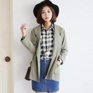Dual-Pocket One-Button Jacket - Envy Look | YESSTYLE | Short hair .