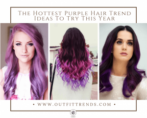 30 Cute Purple Hairstyle for Girls 2020 - New Purple Shad