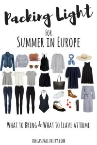 Packing Light: European Summer Edition - The Casual Luxury .