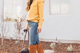 Girls Outfits with Tan Boots- 30 Ideas How to Wear Tan Sho