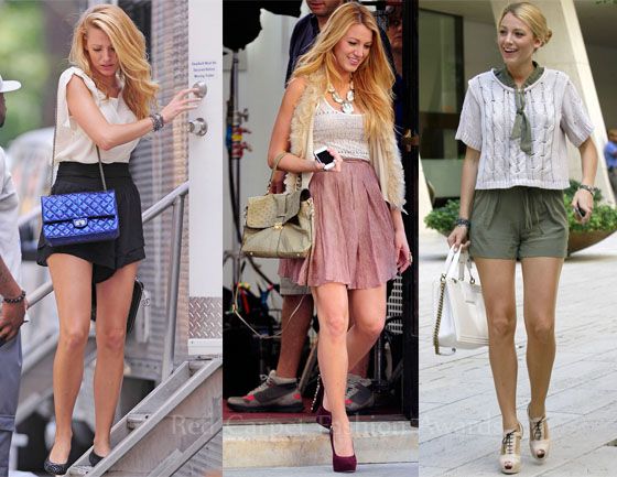On The Set Of Gossip Girl With Blake Lively | Gossip girl outfits .