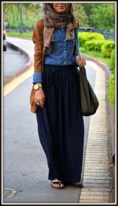 Hijab Maxi Style -20 Chic Ways To Wear Hijab With Maxi dre