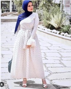 How to wear the maxi style with hijab | Muslim fashion dress .