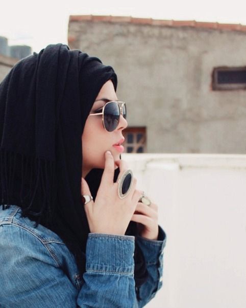 Hijab With Glasses – 25 Ideas to Wear Sunglasses with Hijab .