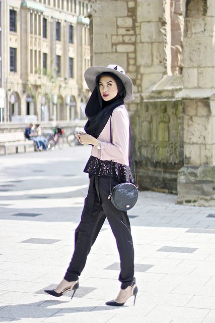Sun Hats Styles With Hijabs for Girls - Girls Hijab Style & Hijab .