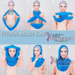 How to turn an infinity scarf into a hijab - easy and quick. | How .