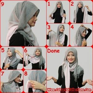 How to Wear a Hijab in Style [12 Tricks] | Hijab style tutorial .