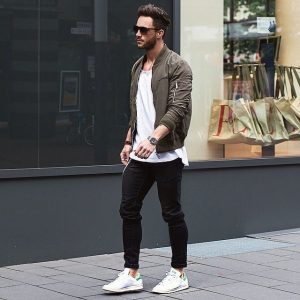 Men Outfit with White Shoes