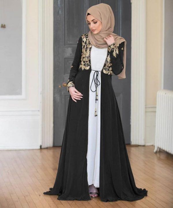 Open Abaya Designs - 20 Latest Open Abaya Styles You Can B
