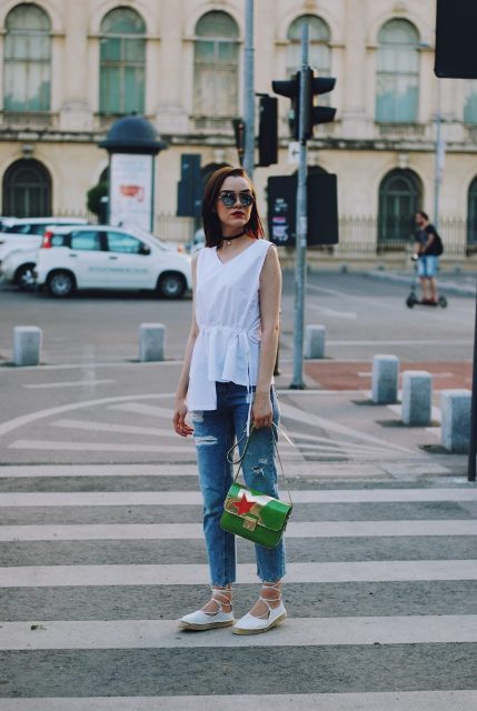 18 Outfits With Lace Up Espadrilles - Styleohol