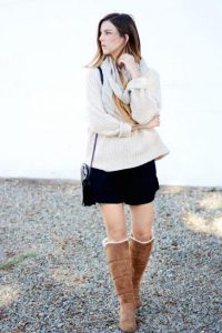 How to Wear Shearling Boots- 35 Outfits with Shearling Boo