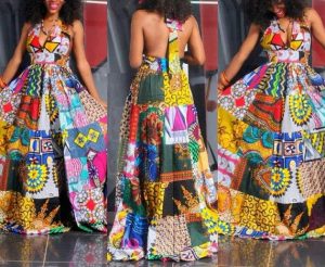 Beautifully Unique African Patchwork Dress | African fashion .