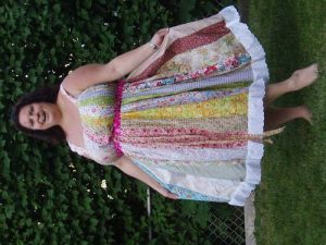 TUTORIAL for vertical patchwork hippie dress -- any size - no .