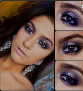 Voilet-eye-makeover Eid Makeup Tutorial-15 Perfect Makeup Ideas .
