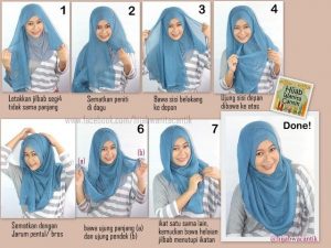 Hijab Tutorial Segiempat Paris Simple Style ^_^ | Hijab tutorial .