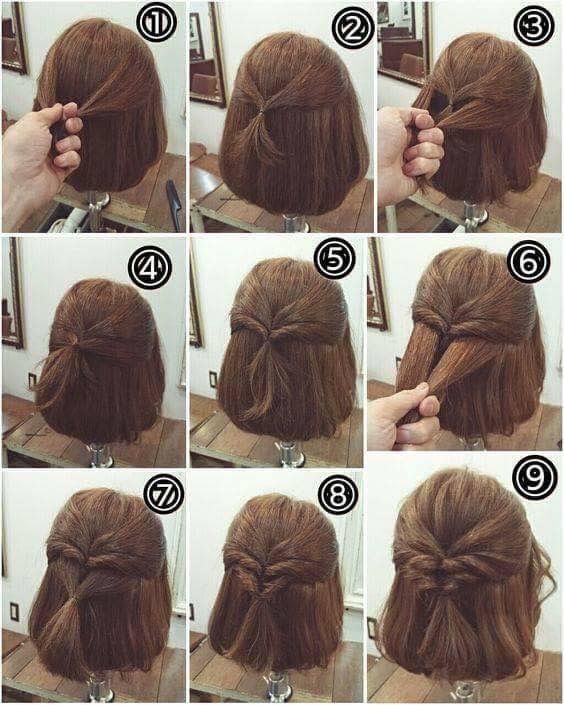 this a step by step of a cute but simple hairstyle. | Hairdos for .