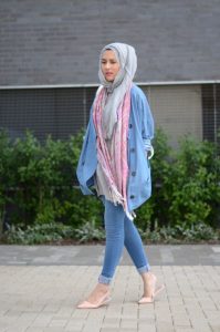 40 Stylish Ways to Wear Hijab with Jeans for Chic look | Hijab .