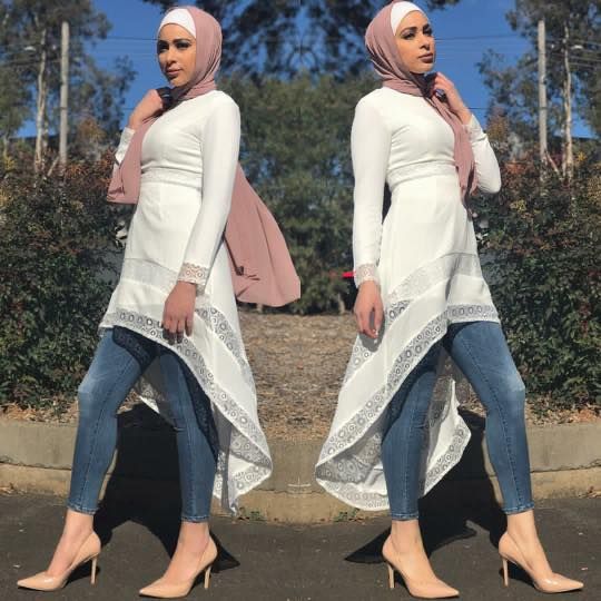 40 Stylish Ways to Wear Hijab with Jeans for Chic look | Womens .